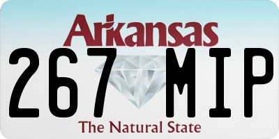 AR license plate 267MIP