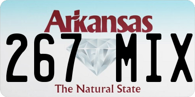 AR license plate 267MIX