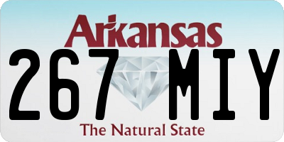 AR license plate 267MIY