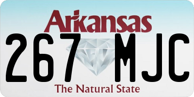 AR license plate 267MJC