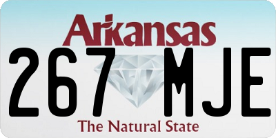 AR license plate 267MJE