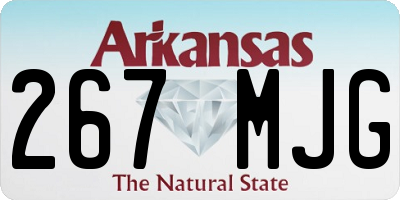 AR license plate 267MJG