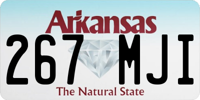 AR license plate 267MJI