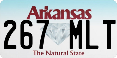 AR license plate 267MLT