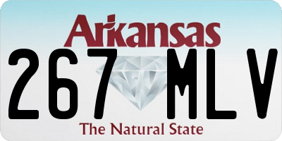 AR license plate 267MLV