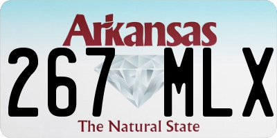 AR license plate 267MLX