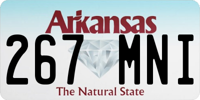 AR license plate 267MNI