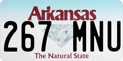 AR license plate 267MNU