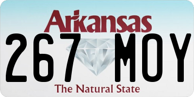 AR license plate 267MOY