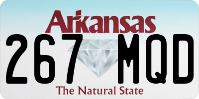 AR license plate 267MQD