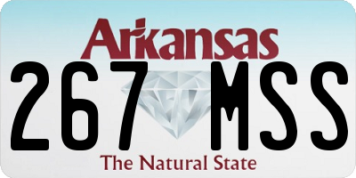 AR license plate 267MSS