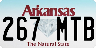 AR license plate 267MTB