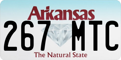 AR license plate 267MTC