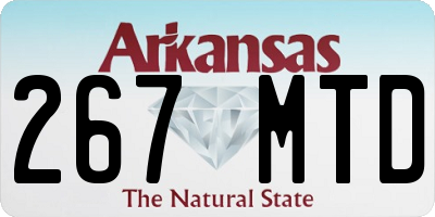 AR license plate 267MTD