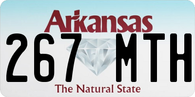 AR license plate 267MTH