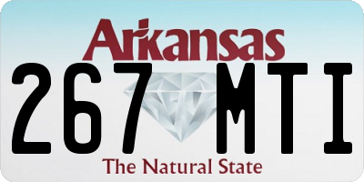 AR license plate 267MTI