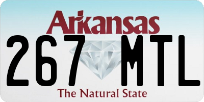 AR license plate 267MTL