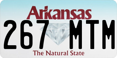 AR license plate 267MTM