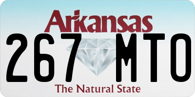 AR license plate 267MTO