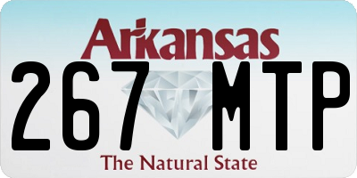 AR license plate 267MTP