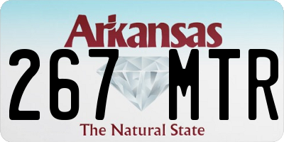 AR license plate 267MTR
