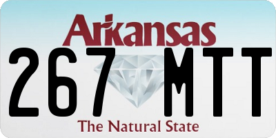 AR license plate 267MTT