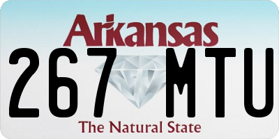 AR license plate 267MTU