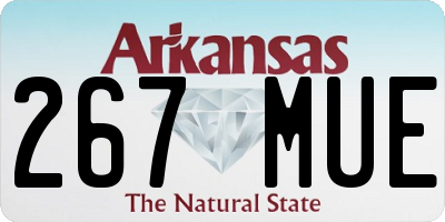 AR license plate 267MUE