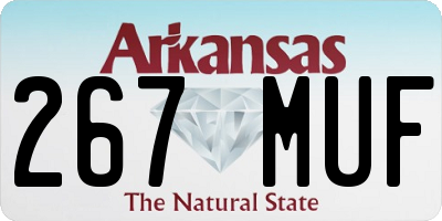 AR license plate 267MUF