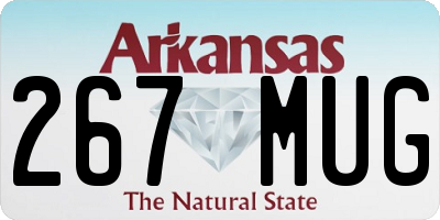 AR license plate 267MUG