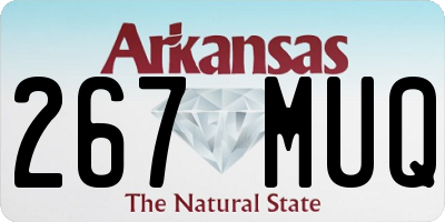 AR license plate 267MUQ
