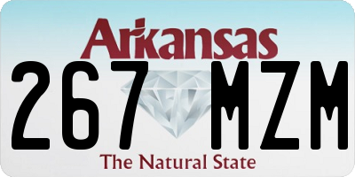AR license plate 267MZM