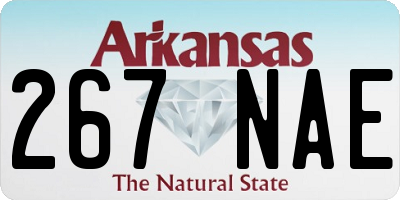 AR license plate 267NAE
