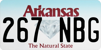 AR license plate 267NBG