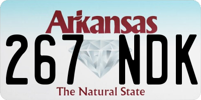 AR license plate 267NDK