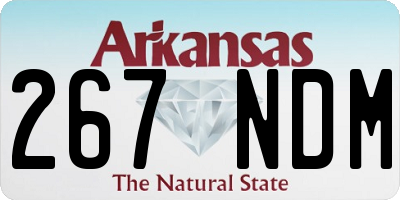 AR license plate 267NDM