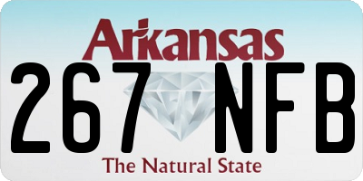 AR license plate 267NFB