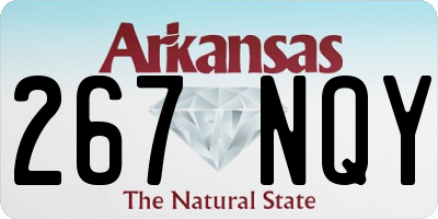 AR license plate 267NQY