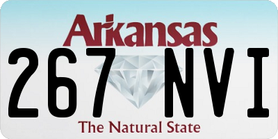 AR license plate 267NVI