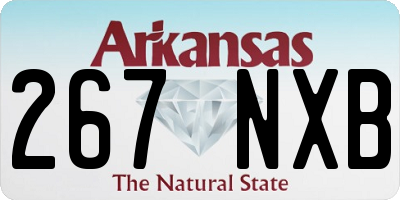 AR license plate 267NXB