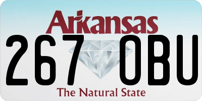 AR license plate 267OBU