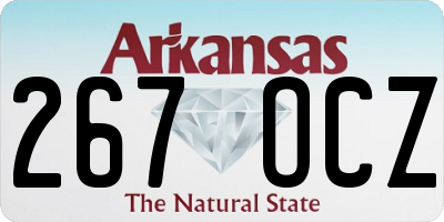 AR license plate 267OCZ
