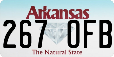 AR license plate 267OFB