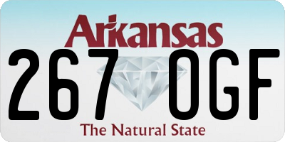 AR license plate 267OGF
