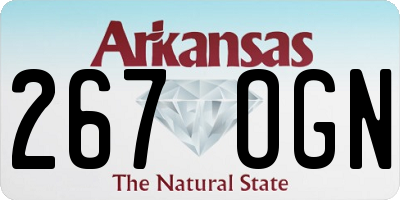 AR license plate 267OGN