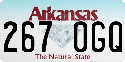 AR license plate 267OGQ
