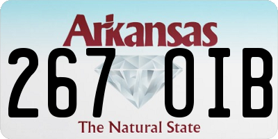 AR license plate 267OIB