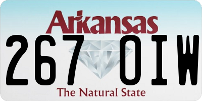 AR license plate 267OIW