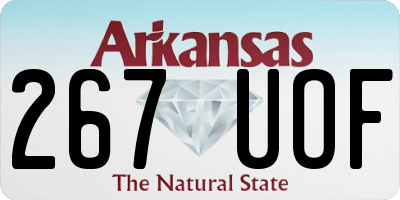 AR license plate 267UOF