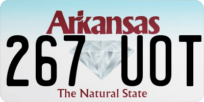 AR license plate 267UOT